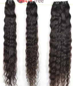 Extensions de cheveux naturels ondulés avec boucles, 100 % cheveux vierges Remy indiens de temple, fermeture en dentelle économique, cuticules alignées - Product Image 5