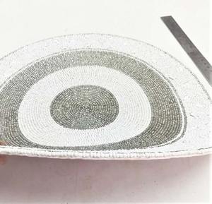Eco-Friendly Stocked Wholesale Placemats <b>Table</b> Mat Mother of Pearl Shell Placemats with Beads - Product Image 3