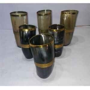 ¡Vaso de vidrio de cuerno hecho a mano estilo religioso respetuoso con el medio ambiente para uso en restaurante de hotel en casa a la venta! - Product Image 3