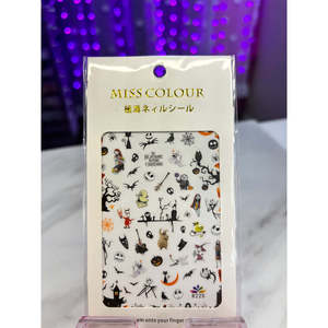 Adesivi per Unghie di Halloween Carini e Brillanti 3D/2D in Plastica Autoadesivi Vari Stili per Fai-da-Te Campione Gratuito Vendita Calda con Arte - Product Image 1