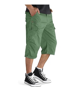 Pantalones cortos de carga de moda para hombres con cordón 6 bolsillos cortos transpirables al por mayor pantalones cortos de carga para exteriores - Product Image 4