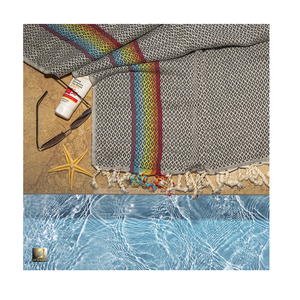 Bán Buôn 100% Cotton <span class=keywords><strong>Formaldehyde</strong></span> Miễn Phí Trẻ Em Của Bãi Biển Khăn Với Hat Thổ Nhĩ Kỳ Phong Cách Vòng Mô Hình Trẻ Em Khăn Tắm - Product Image 5