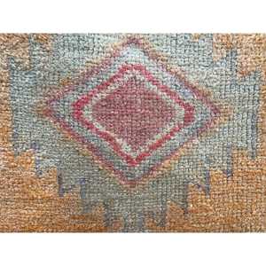 2.8x13.3 ft <b>Runner</b> Vintage <b>Rug</b>, Brown Striped Turkish <b>Rug</b> - Product Image 5