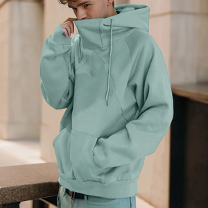 Sweats à capuche d'hiver personnalisés, 28 couleurs, 550 g/m², 100 % coton molletonné, poche surdimensionnée, streetwear décontracté pour hommes - Product Image 3