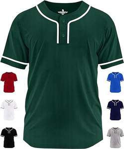 MICR@TECH SPORTS Individuell gestaltbares, einfarbiges, kurzärmeliges Baseball-Trikot mit 2 Knopfleisten und Paspelierung, Teamuniform MTS-BJ-013 - Product Image 2