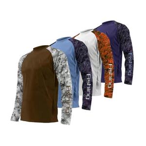 Camisetas de Protección Solar Ligeras y Elásticas Personalizadas para Hombre, Manga Larga, UPF 50+, Poliéster, SPF, Camisetas de Pesca, Tallas Grandes - Product Image 1