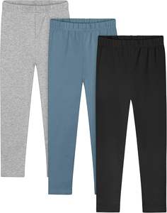 เลกกิ้งถักนิตติ้งแบบซักได้ สวมใส่สบาย ทรงสวย สำหรับผู้หญิง ผ้าสเตรช ระบายอากาศดี เอวสูง กระชับ ยืดหยุ่น เคลื่อนไหวได้สะดวก สำหรับเด็กเล็กและเด็กผู้หญิง - Product Image 1