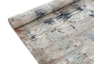 Tapis KUMAR faits à la main, design tibétain, forme rectangulaire, broderie en laine et tencel, résistant aux taches, motif géométrique moderne, poils moyens - Product Image 6