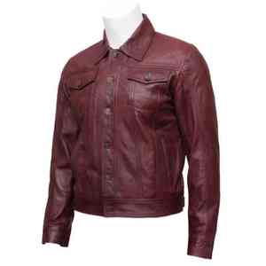 Custom New Arrival <b>Vintage</b> Style Genuine <b>Leather</b> Casual Wear Cotton Nylon Zipper Closure Windproof Men <b>Leather</b> <b>jacket</b> - Product Image 5