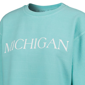 Nueva sudadera con estampado de barra de cordón cómoda superventas UOM de menta personalizada de alta calidad para mujer - Product Image 4