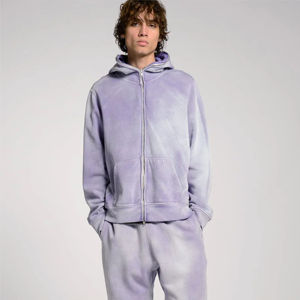 Sudadera con capucha y cremallera completa de alta calidad para hombres y mujeres, cómoda y elegante, perfecta para ropa informal y actividades al aire libre - Product Image 3