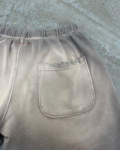 Pantalones cortos deportivos activos para hombre, pantalones cortos deportivos de verano, Vintage, desgastados, lavados con ácido, ecológicos, con patrón sólido, para correr, antiarrugas - Product Image 2