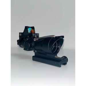 กล้องเล็งแบบออปติคอล 4x32 ACO ไฟเบอร์ออปติกสีแดง กล้องเล็งแบบ Tactical Red Dot Sight ตัวเรือนอะลูมิเนียมอัลลอยด์ พร้อมเลเซอร์ และเลนส์เคลือบมัลติโค้ทเต็มรูปแบบ - Product Image 3