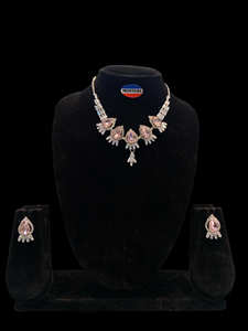 Montana Luxury Oval American Diamond Classic Collier et boucles d'oreilles pour femme - Product Image 6