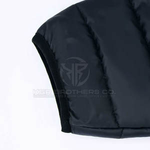 แจ็กเก็ตขนเป็ดแฟชั่นสำหรับผู้ชายสไตล์สตรีทในเมืองสวมใส่สบายมีคอตั้งและซิปปิดด้านหน้าติดโลโก้ - Product Image 6