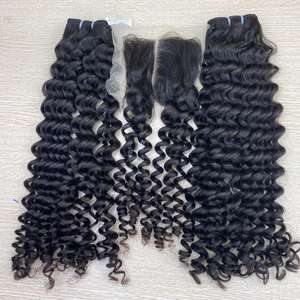 Top Trending VQHAIR Deep Wavy Style Remy Hair Bundle Weft 100% Unprocessed Human Hair Extensions Buy <b>Now</b> and Get Discount - Product Image 1