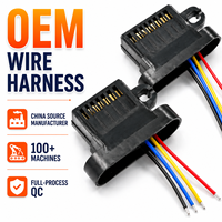 Câble de connexion doré personnalisé avec faisceau de fils, assemblage de câbles multi-contacts pour équipement industriel OEM