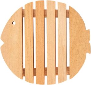 Salvamanteles de madera Último diseño Artesanía Producto más vendido Nuevo diseño Salvamanteles de madera con forma de pez Precio más bajo - Product Image 1