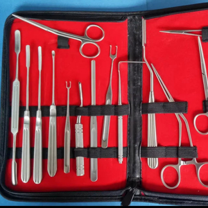 ชุดเครื่องมือผ่าตัดหลักชุดเครื่องมือสแตนเลสผ่าตัดเสริมจมูกได้รับการอนุมัติคุณภาพโดยบรรษัท Med โลหะ - Product Image 1