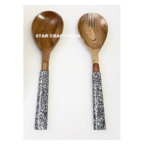 Utensilios y electrodomésticos de cocina, espátula, pala con fugas, cuchara ranurada, cucharas, accesorios, herramientas de cocina de madera, madera de teca personalizada - Product Image 2