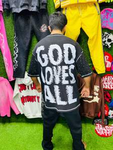 Camiseta de algodón con diamantes de imitación 100% algodón Regular Increíble calidad Cambio rápido Precio bajo Patrón impreso Más importante - Product Image 5