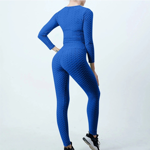 Ensemble personnalisé de vêtements de sport à séchage rapide fabricant de vêtements de fitness deux pièces de yoga pour femmes - Product Image 5