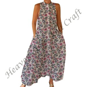 Mono de Fiesta sin Mangas con Espalda Descubierta, Cuello Redondo, Ajustado, Informal, Estampado Floral, para Mujer, Primavera/Verano, Gran Oferta - Product Image 2