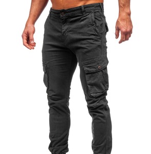 Nouvelle mode de vente en gros pantalon cargo unisexe taille haute pour l'extérieur décontracté séchage rapide respirant coupe-vent double patchs genoux - Product Image 5