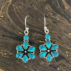 Pendentif vintage turquoise (7,0 grammes) tendance, motifs religieux, géométriques, floraux, croix, cœurs, perles, diamants et zircons pour les fêtes - Product Image 1