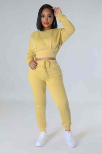 Conjunto de sudadera y pantalones deportivos de entrenamiento de gimnasio cómodos para mujer, sudaderas y sudaderas técnicas impresas - Product Image 6