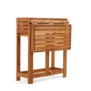 Table de rempotage en bois portable avec cadre robuste et conception résistante aux intempéries, idéale pour le jardinage en plein air - Product Image 1