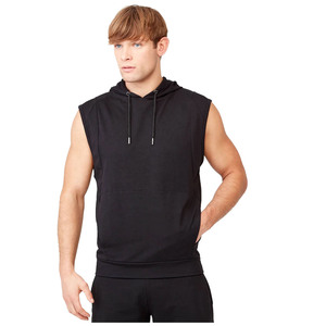 Men's Workout Gym Hoodies Cotton Spandex Tank Tops Muscle <b>Cut</b>-<b>Off</b> T Shirt Design Breathable XL Size Sleeveless Hooded Tank Top - Product Image 1