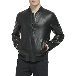 Veste en cuir de haute qualité pour homme, coupe ajustée, style audacieux, grande taille, imperméable - Idéale pour l'automne et l'hiver, veste pour homme - Product Image 1