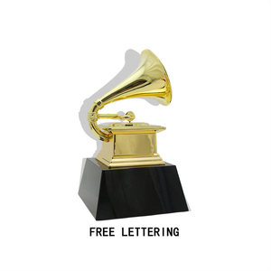 งานฝีมือโลหะคุณภาพสูงออกแบบเองรางวัลรางวัลแกรมมี่โลโก้ที่กําหนดเองรางวัลโลหะ - Product Image 4