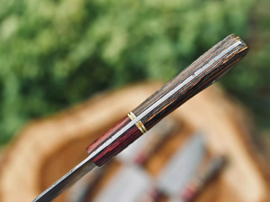 Ensemble de 5 couteaux de cuisine faits à la main en acier forgé à la main, couteau de cuisine, couteaux de cuisine, couteaux réguliers - Product Image 4