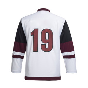 Créez votre propre maillot de hockey sur glace personnalisé avec un nom d'équipe, des couleurs personnalisées, un tissu respirant imprimé, un motif uni et un design personnalisé - Product Image 2