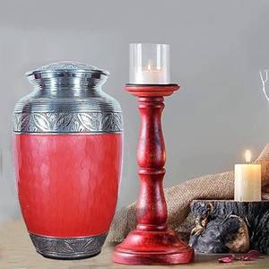 Urne funéraire en aluminium gravée pour cendres humaines Adulte Homme Femme Grandes urnes funéraires pour cendres pouvant contenir jusqu'à 200 LBS Pêche - Product Image 3