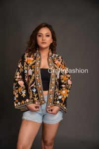 Venta al por mayor Suzani Chaqueta Larga Bordada Kimono Mujer-Tallas grandes Suzani Jacket-Chaqueta Suzani Larga Bordada - Product Image 5