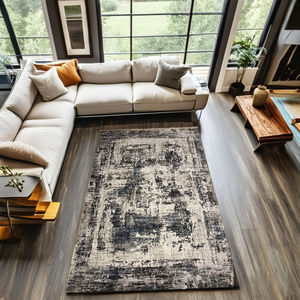 Goldenmoon Home's Modern Quality Alfombra suave de poliéster de doble cara Alfombra versátil con patrón abstracto Hecho en Turquía - Product Image 3