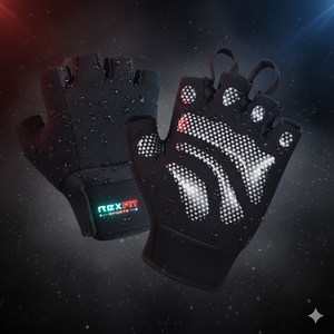 Guantes Deportivos RexFit Resistentes para Entrenamiento en Gimnasio |   Guantes de Entrenamiento Unisex de Cuero Antideslizantes para Levantamiento de Pesas - Product Image 1