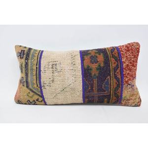 หมอนขนสัตว์โบฮีเมียนหลากสี12X24นิ้วแบบพกพาอเนกประสงค์สำหรับโซฟาเครื่องนอนผ้าทอสี่เหลี่ยมสไตล์วินเทจสำหรับตกแต่งคริสต์มาส - Product Image 1