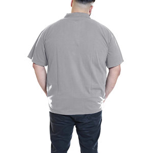 Tissu jersey uni décontracté de haute qualité à manches courtes pour hommes pour polos avec impression de logo personnalisé - Product Image 5
