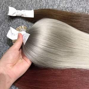 Haute Qualité 100% Extensions De Cheveux Vierges En Gros CHEVEUX FLATTIP Naturel Droit Grand Stock Couleur Claire Vietnamien Cheveux Bruts - Product Image 1