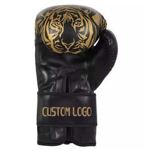 ถุงมือชกมวยหนังแท้คุณภาพสูงสำหรับมืออาชีพ ขายส่ง MOQ ต่ำ ยืดหยุ่น กันน้ำ ปิดแบบผูกเชือก ผลิตในปากีสถาน เหมาะสำหรับ MMA มวยไทย - Product Image 1