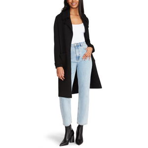 Trench Coat BB Dakota da Donna Steve Madden, Nero, Taglia XL, Lunghezza Lunga, Impermeabile, Imbottito in Cotone, Stagione Autunno/Inverno, con Stampa - Product Image 1