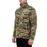 Veste polaire tactique chaude en polyester tricoté avec fermeture éclair, camouflage automne, pour l'extérieur, avec logo personnalisé et service OEM