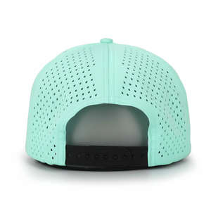 <b>Waterproof</b> Laser Cut 6-Panel Perforated Laser Hole High Quality Custom 100% Polyester Canvas Unisex Baseball Cap Adjustable Four - Product Image 2
