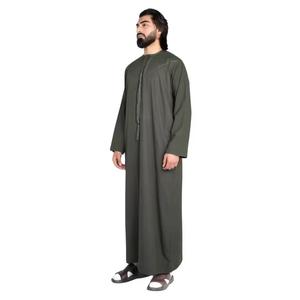 Nouveaux hommes vêtements personnalisés imprimé fleuri blanc Turban Abrab Jubba arabe Thobe/jubba dubaï musulman Thobe ethnique islamique - Product Image 3