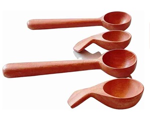 ชุดช้อนไม้พายทำจากไม้สะเดาเป็นมิตรต่อสิ่งแวดล้อมชุดทำจากไม้พาย4ชิ้น - Product Image 3