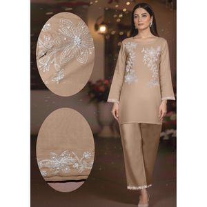 Conjunto de Traje de 2 Piezas Bordado a Mano para Mujer de FUBOR - Product Image 3